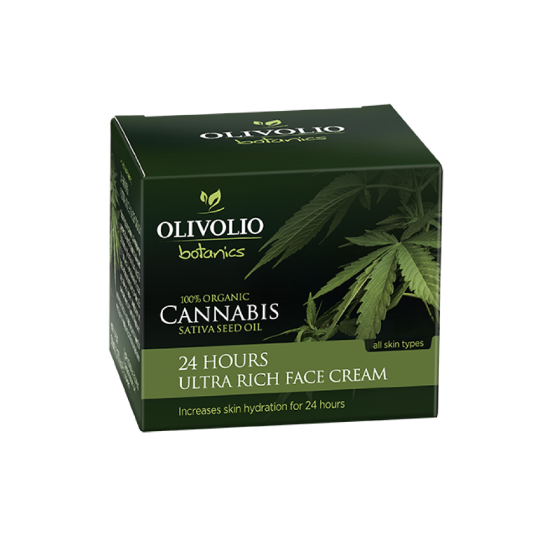 Olivolio Cannabis 24hours Ultra Rich Face Cream - Omonwell